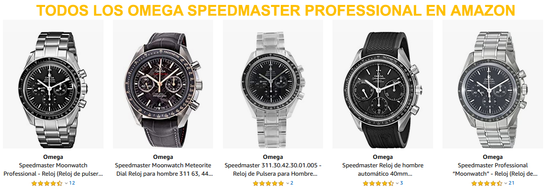 Todos los Omega Speedmaster Professional en Amazon